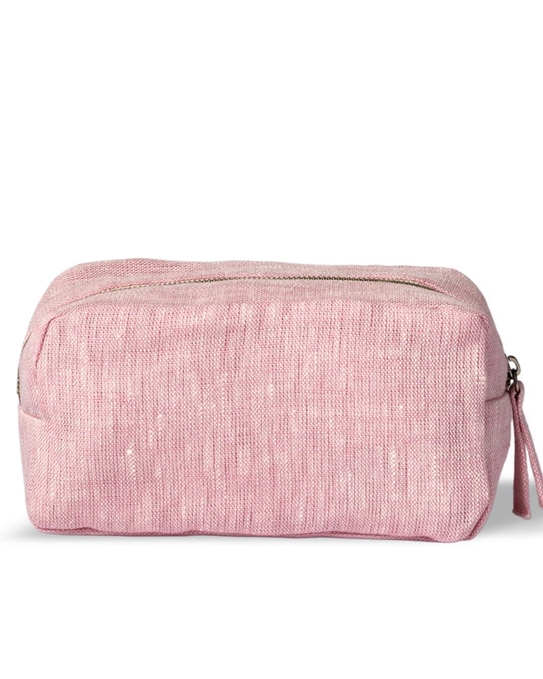 Merci - Trousse En Lin Lavé - Rose Granité