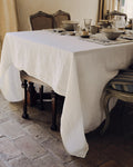 Merci - Nappe En Lin Lavé - Blanc Coquillage