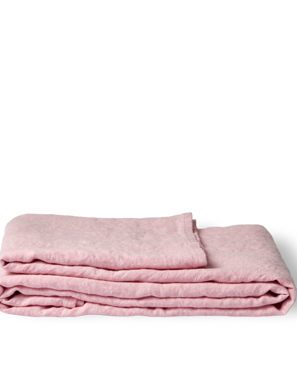 Merci - Drap Plat En Lin Lavé - Rose Granité