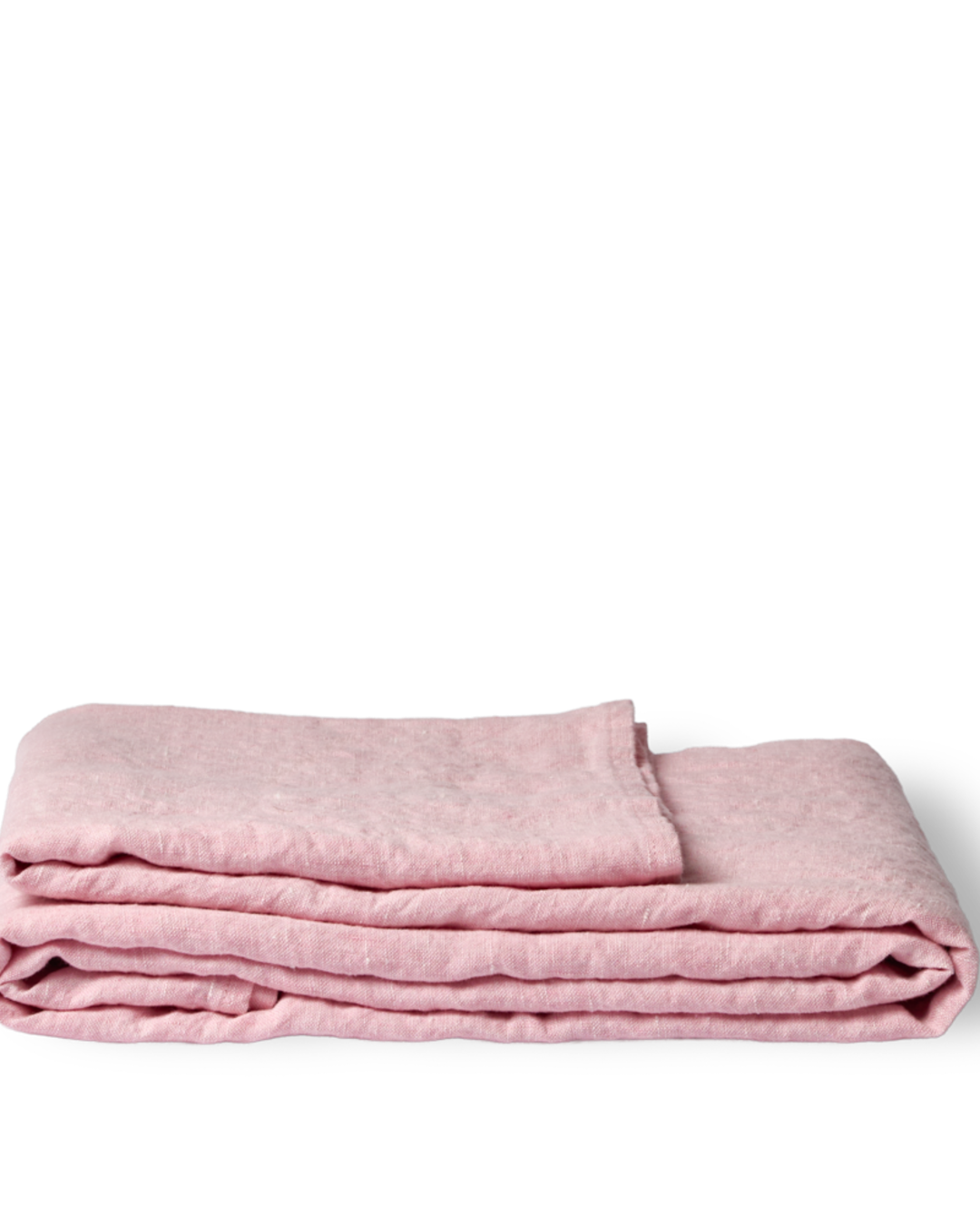 Merci - Drap Plat En Lin Lavé - Rose Granité