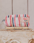 Merci - Trousse En Lin Lavé - Rayures Parasol
