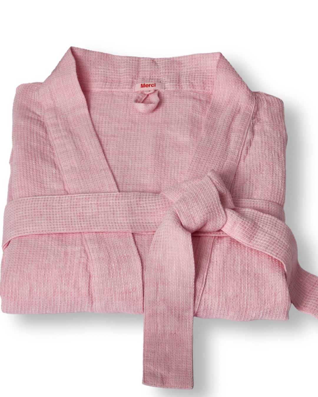 Merci - Linen bathrobe - Granita Pink
