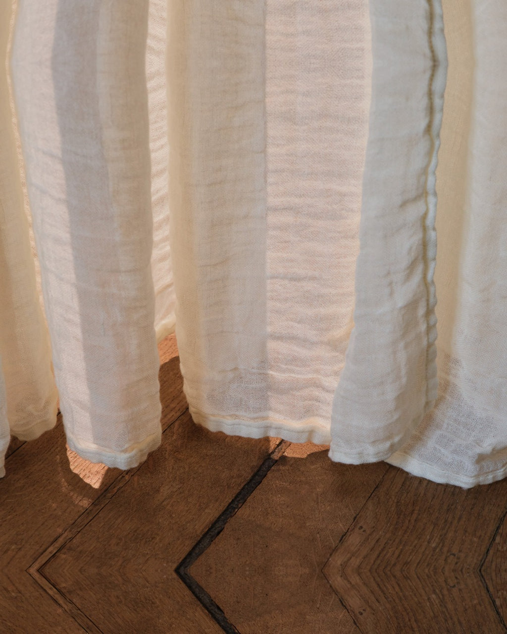 Merci - Linen & Cotton Voile - Seashell White