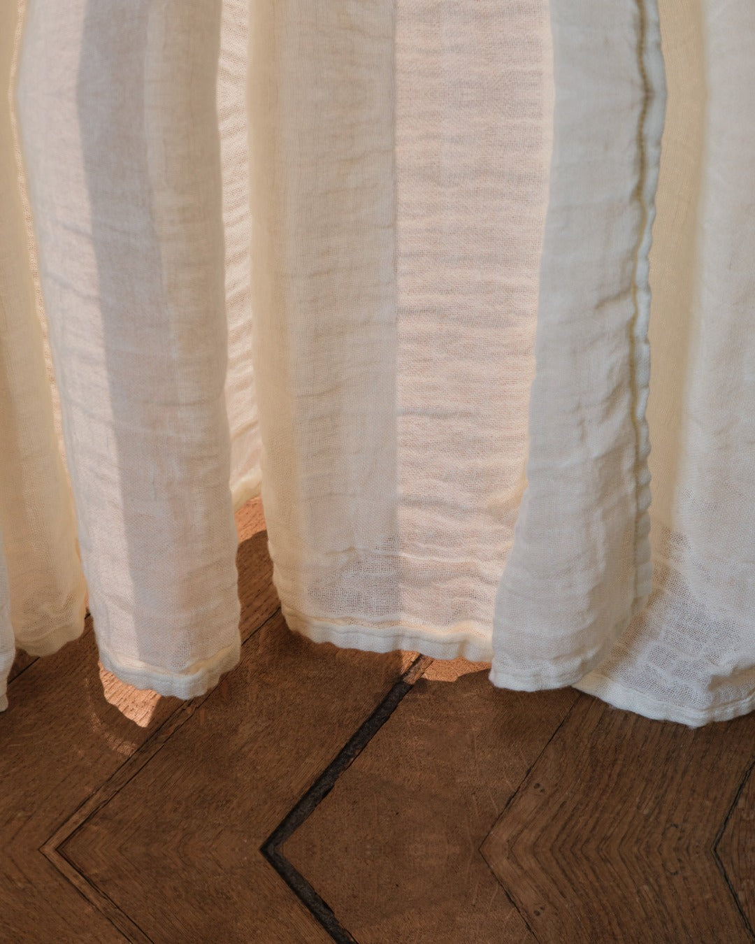 Merci - Linen & Cotton Voile - Seashell White