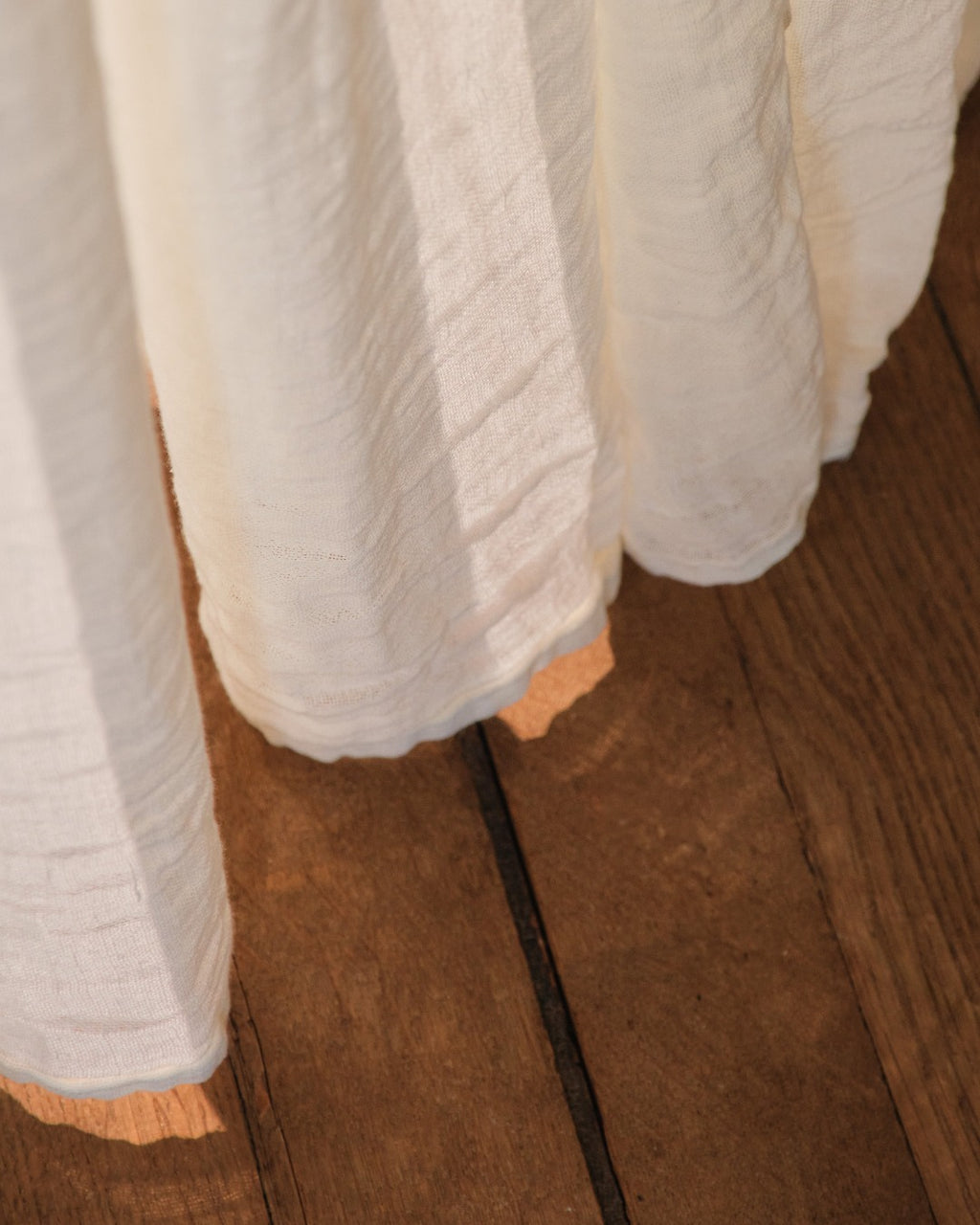 Merci - Linen & Cotton Voile - Seashell White