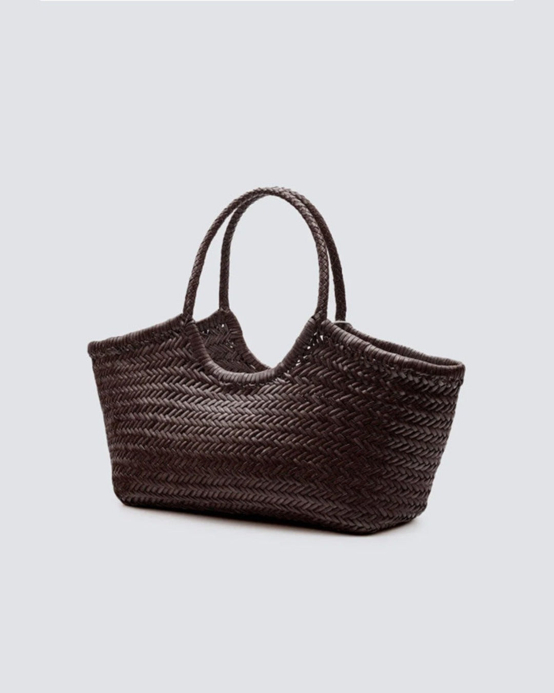 Dragon Diffusion - Large Nantucket Basket Bag - Dark Brown