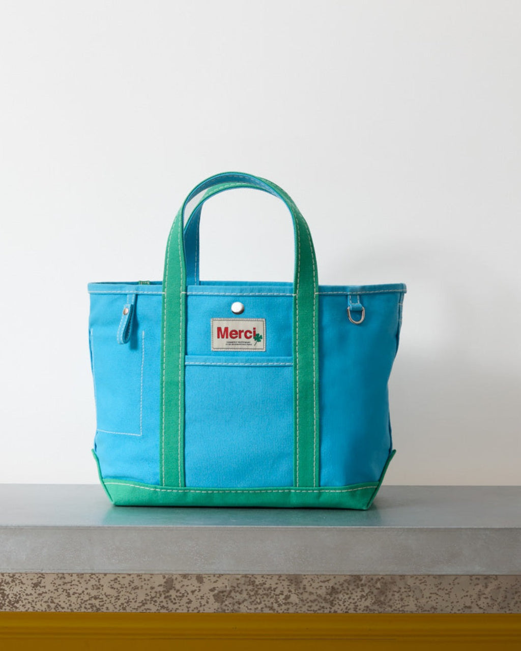 Merci - Candide shopping bag - Blue & Mint