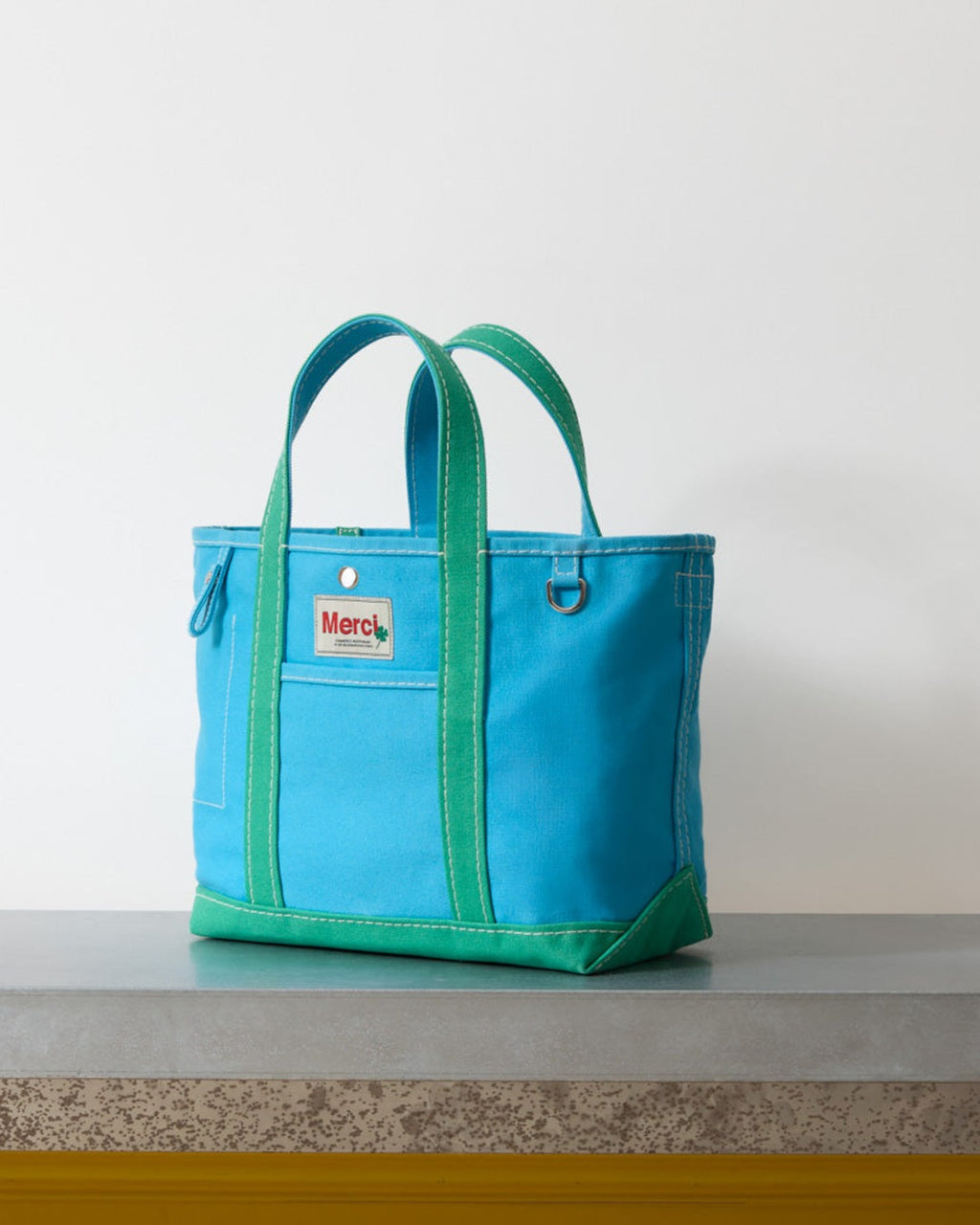Merci - Candide shopping bag - Blue & Mint