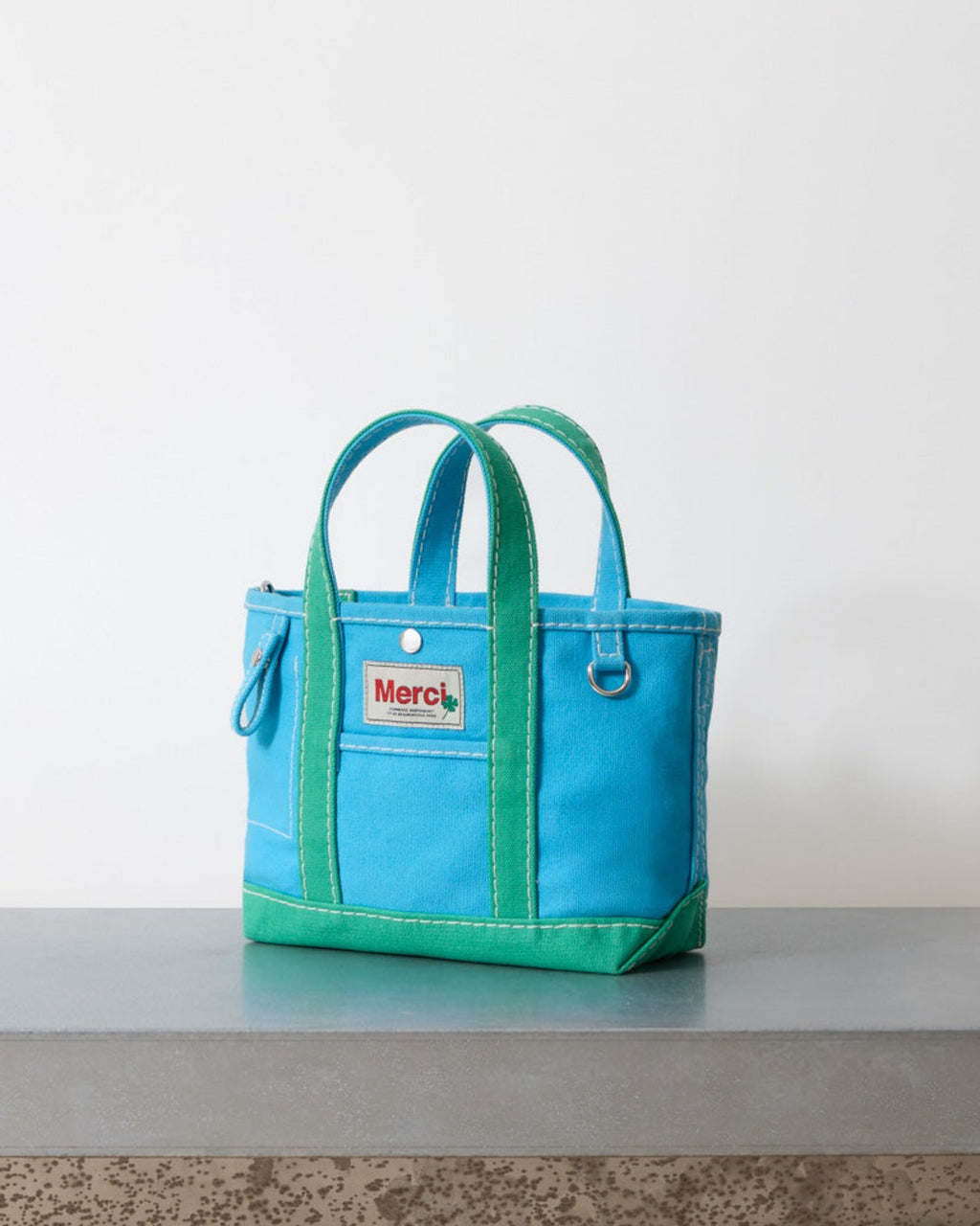 Merci - Candide shopping bag - Blue & Mint