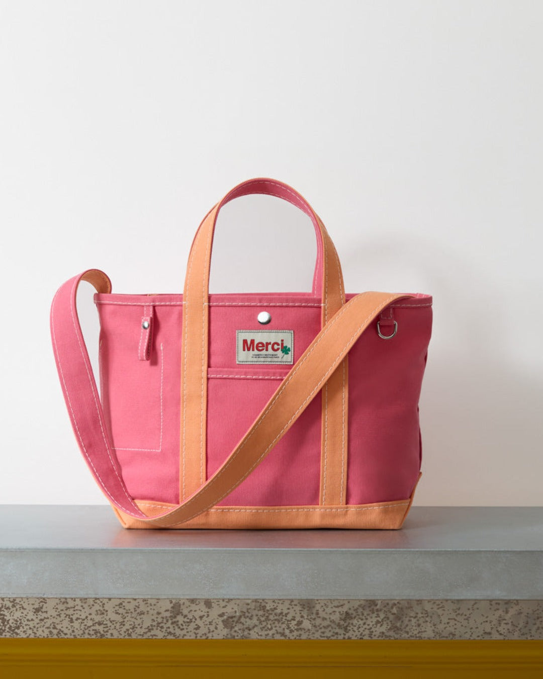 Merci - Cabas Candide - Rose & Abricot