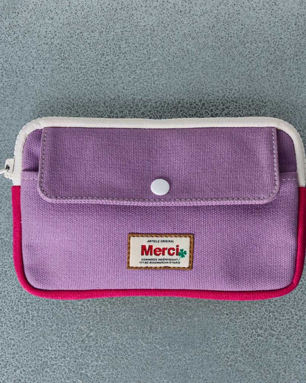 Merci - Porte Monnaie Candide - Lila & Fuchsia