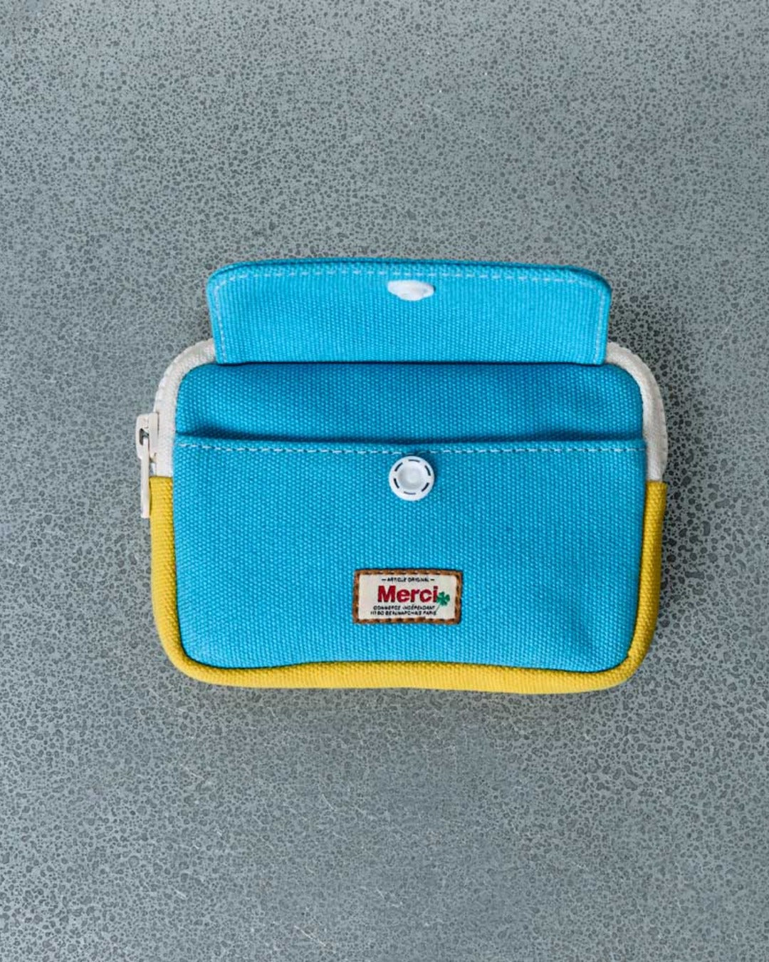 Merci - Candide Coin Purse - Blue & Yellow