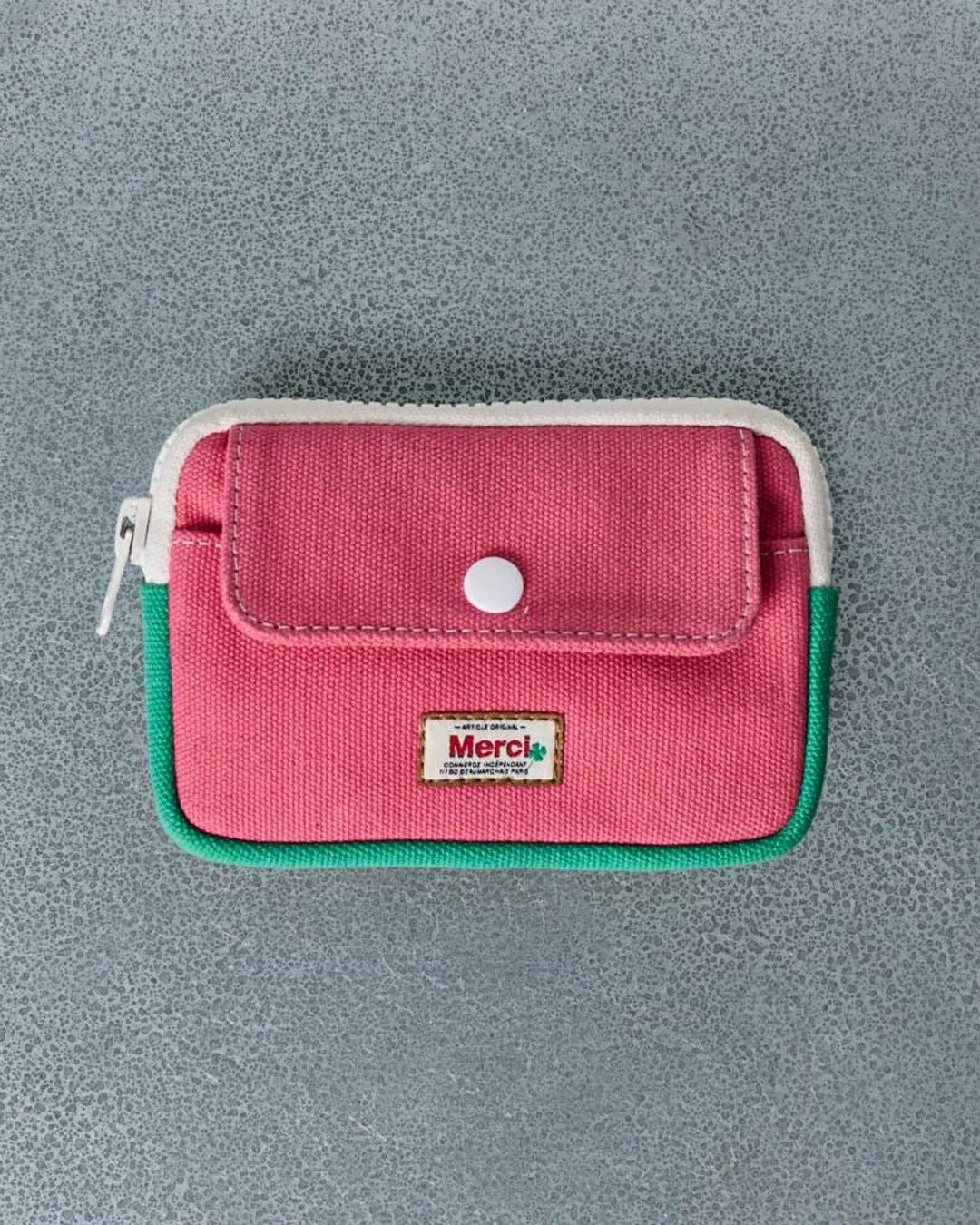 Merci - Candide Coin Purse - Pink & Mint