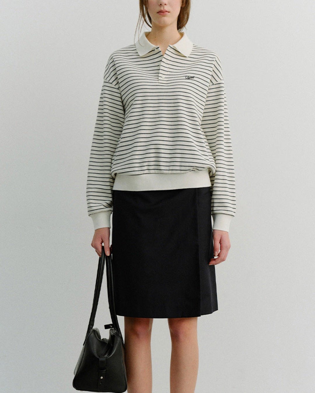 Dunst - Striped Polo Shirt - Ivory