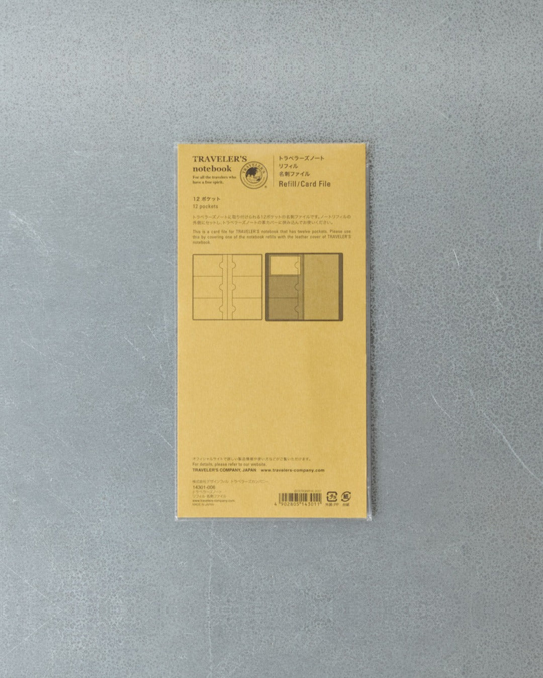 Designphil - Traveler'S Notebook Recharge De Pochettes Pour Cartes De Visite
