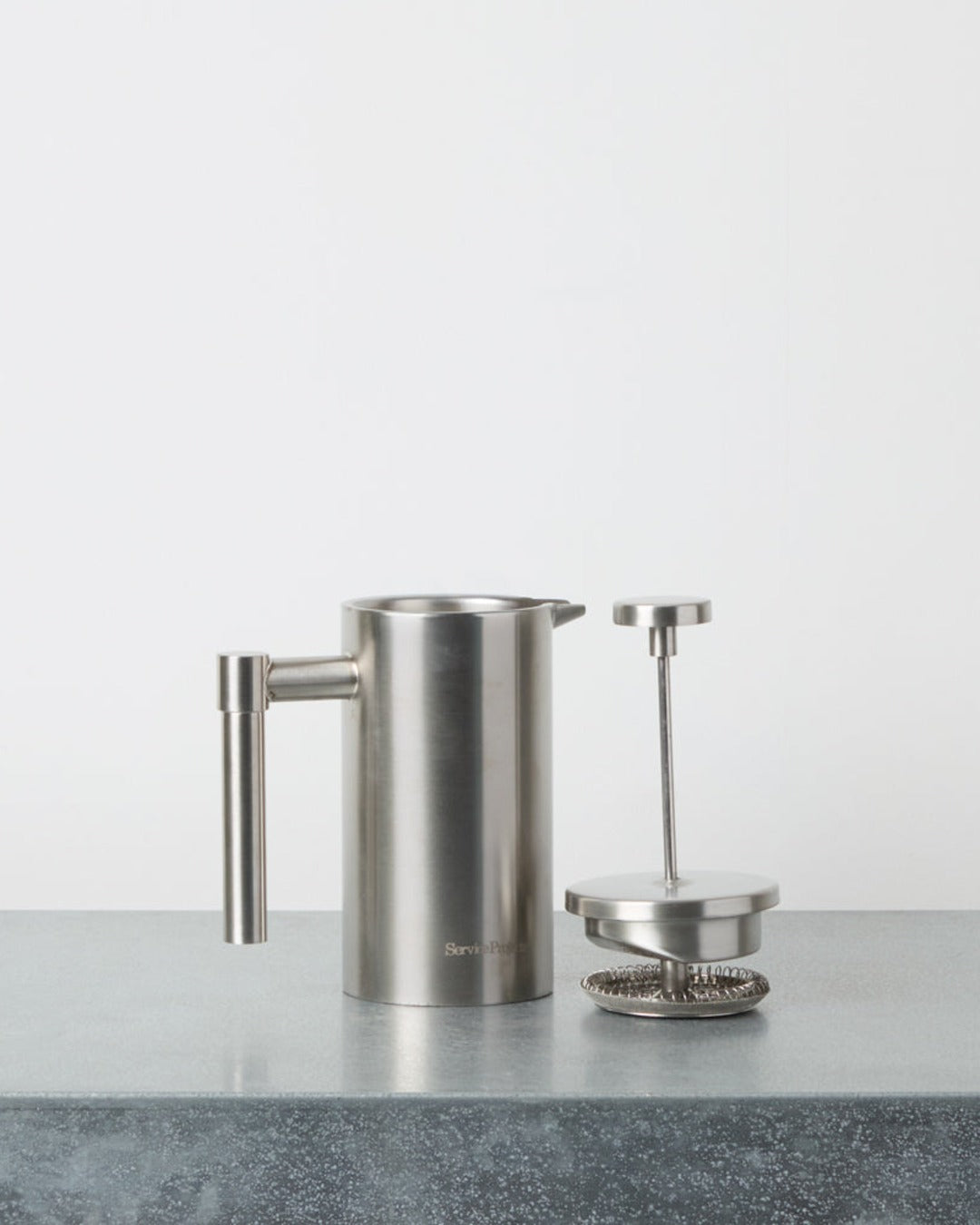 Service Projects - Cafetière Presse À Piston - Acier Inoxydable