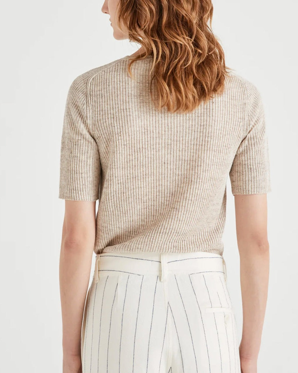 Masscob - T-Shirt en maille Mina - Sand