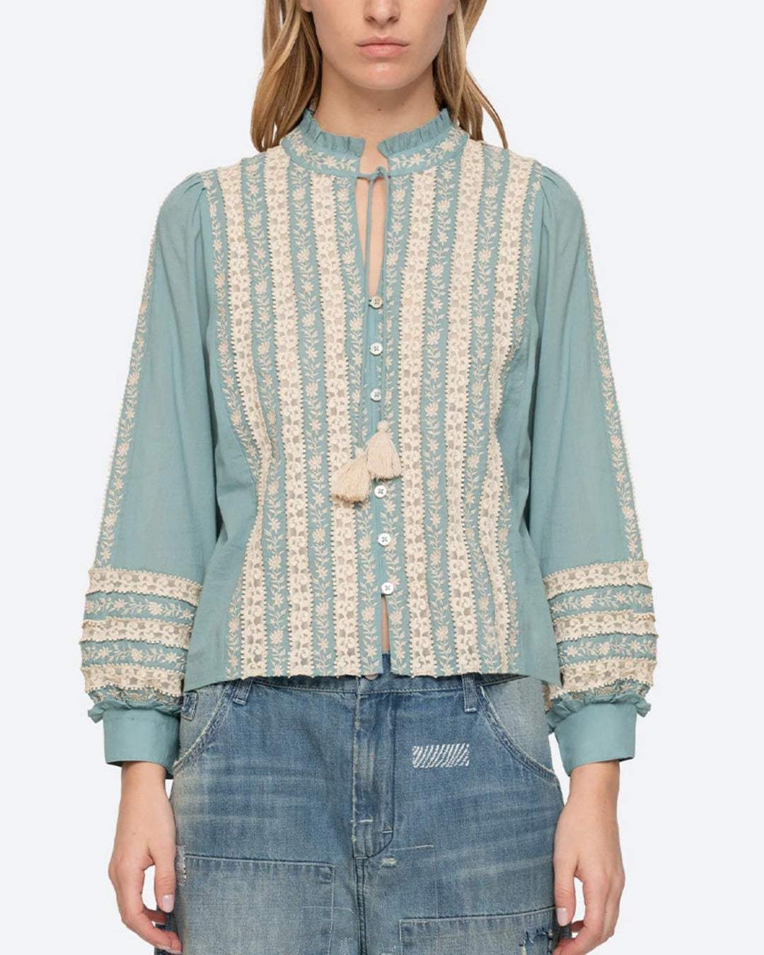 Sea NY - Blouse Kristen - Bleu Ciel