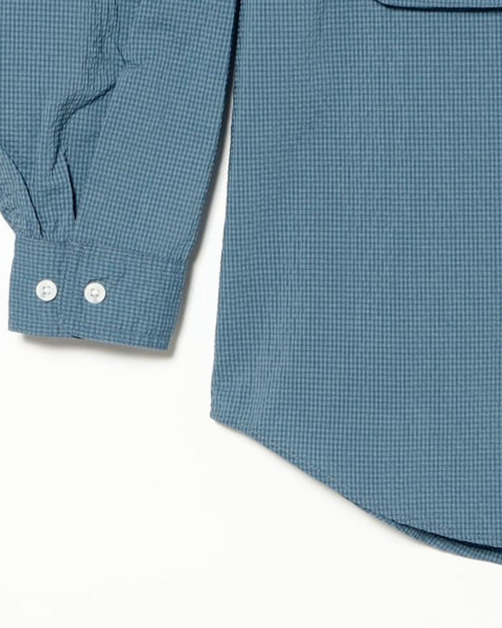Beams Plus - Chemise Adventure Gingham - Bleu