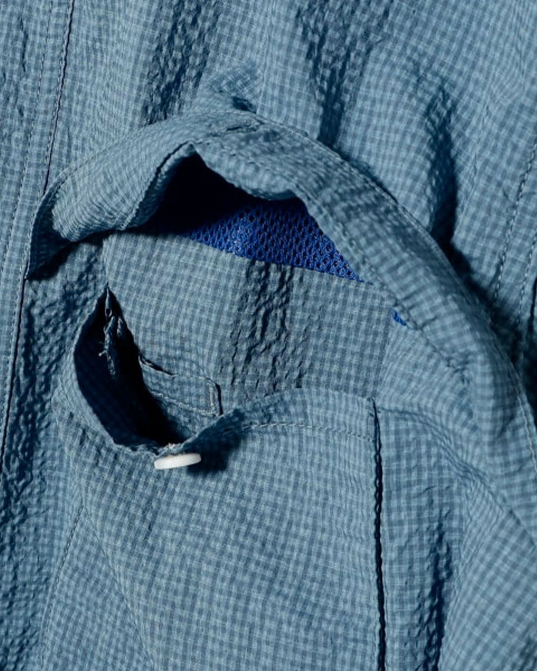 Beams Plus - Chemise Adventure Gingham - Bleu