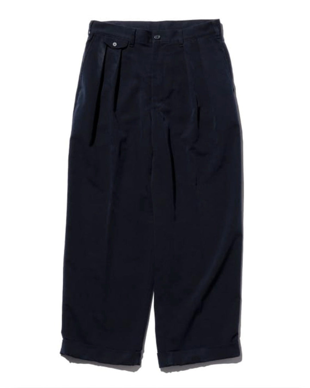 Beams Plus - Pantalon 2 Pleats PE Twill - Marine