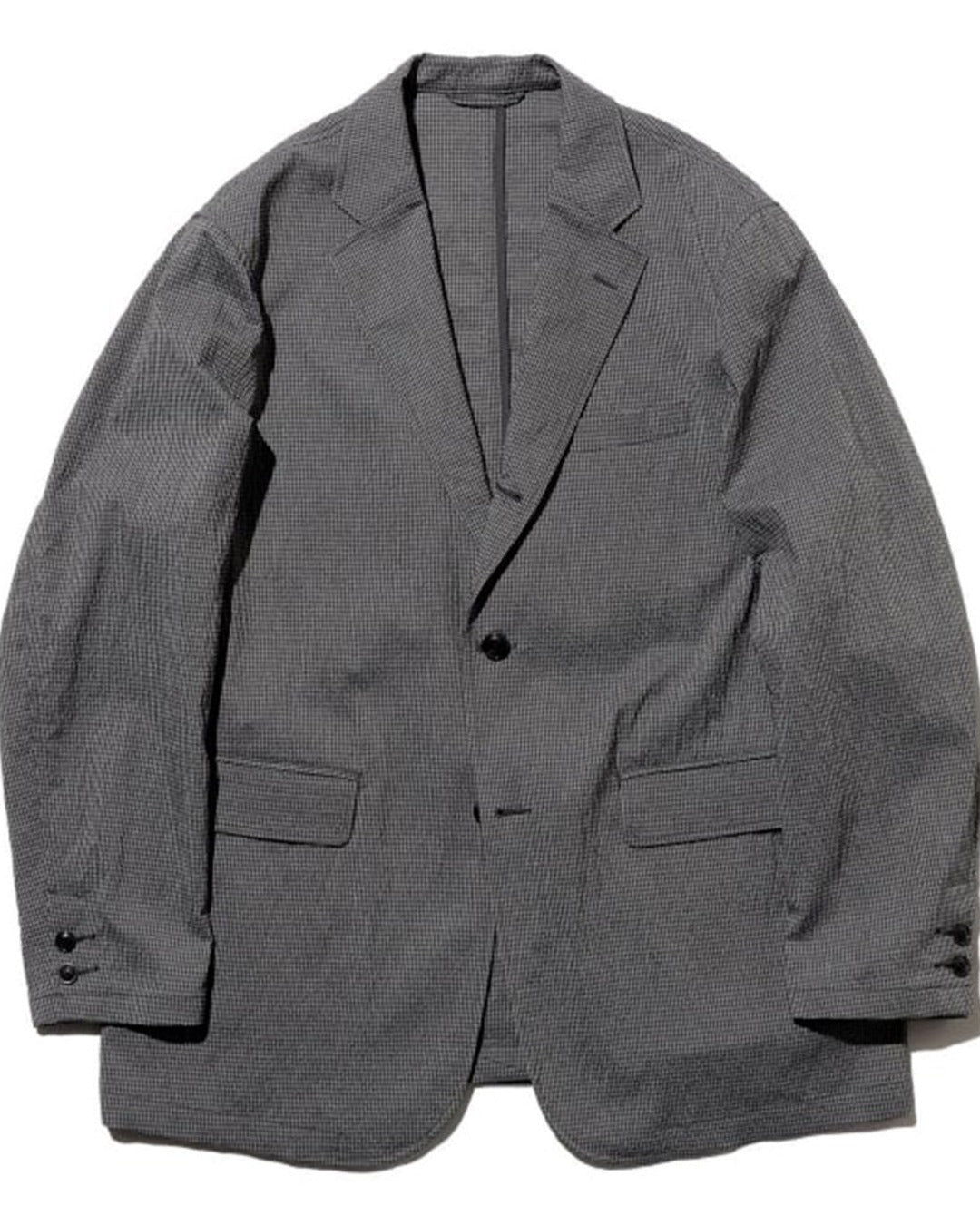 Beams Plus - Veste Costume 3B Gaufrée - Gris