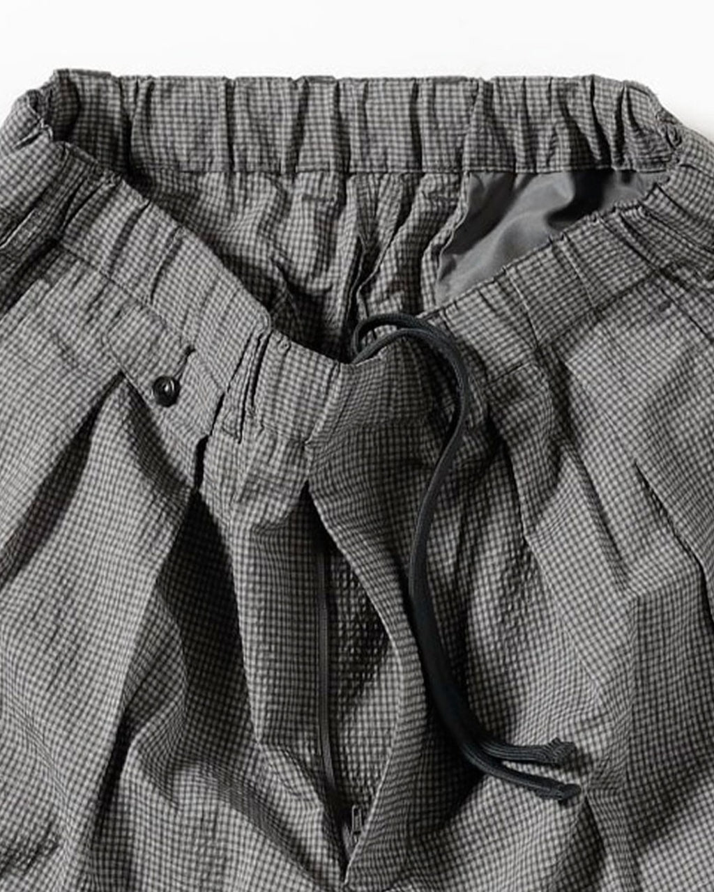 Beams Plus - Pantalon 2 Pleats Gaufré - Gris