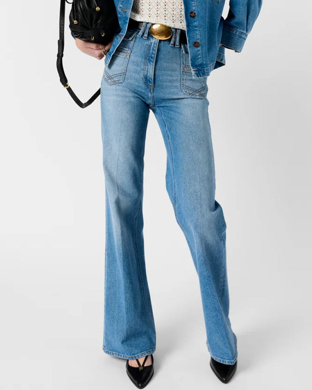 Gerard Darel - Anna flared jeans - Blue Jeans