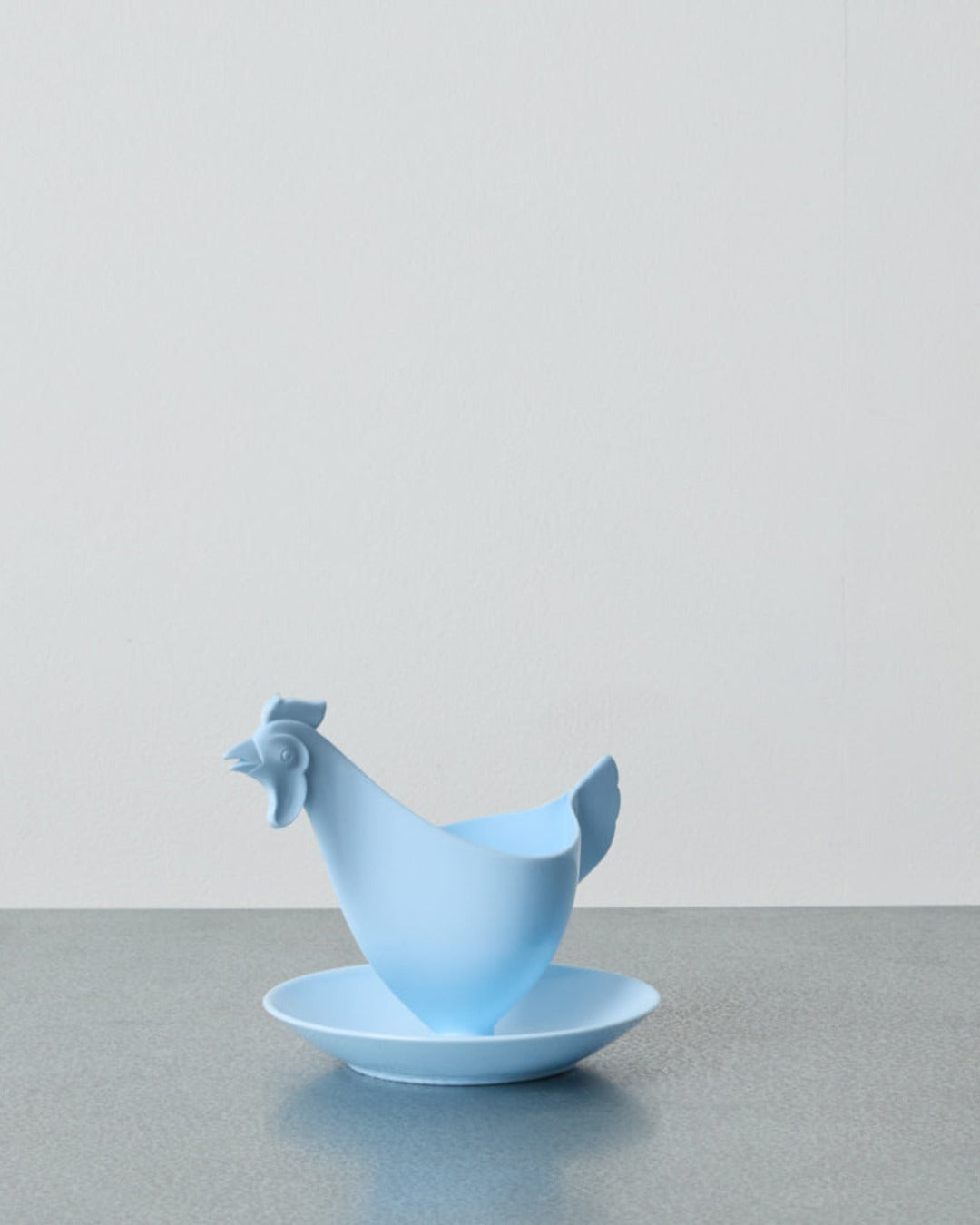 Sonja Plastic - Coquetier Coq - Bleu Clair