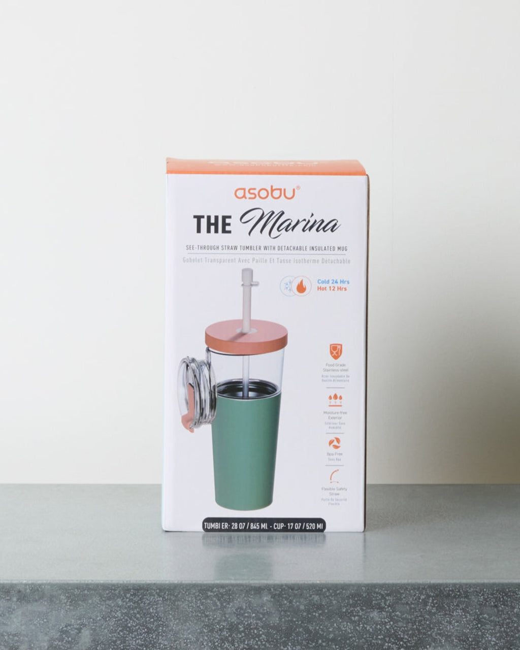 Asobu - Tumbler Marina - Vert & Orange