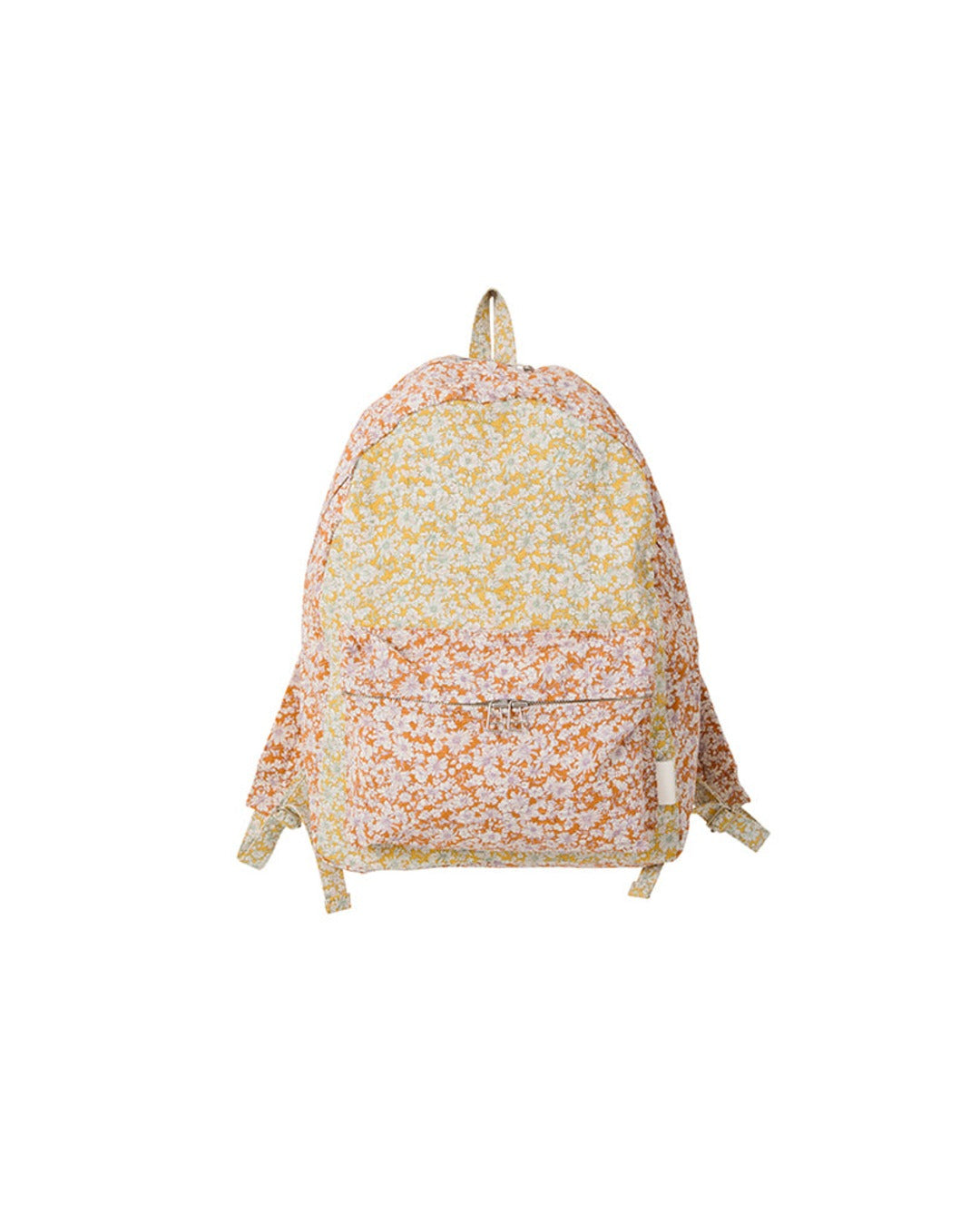 Amiacalva - Cotton Ripple Backpack Bag - Orange Flower