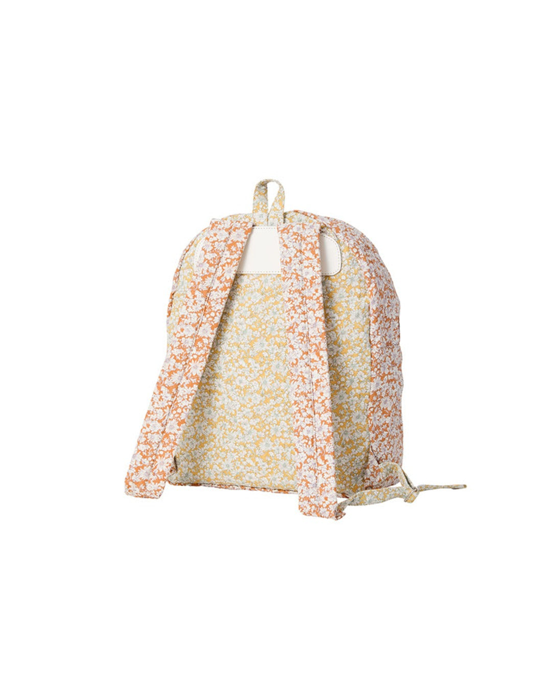 Amiacalva - Cotton Ripple Backpack Bag - Orange Flower