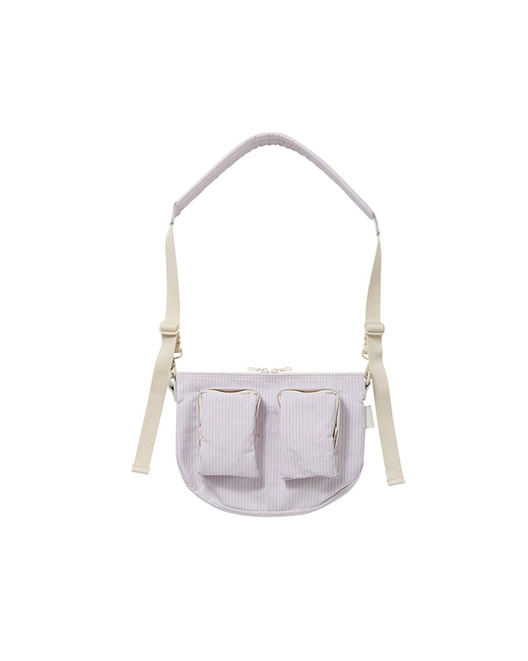 Amiacalva - Cotton Polyester Bodybag S Bag - Pink Striped