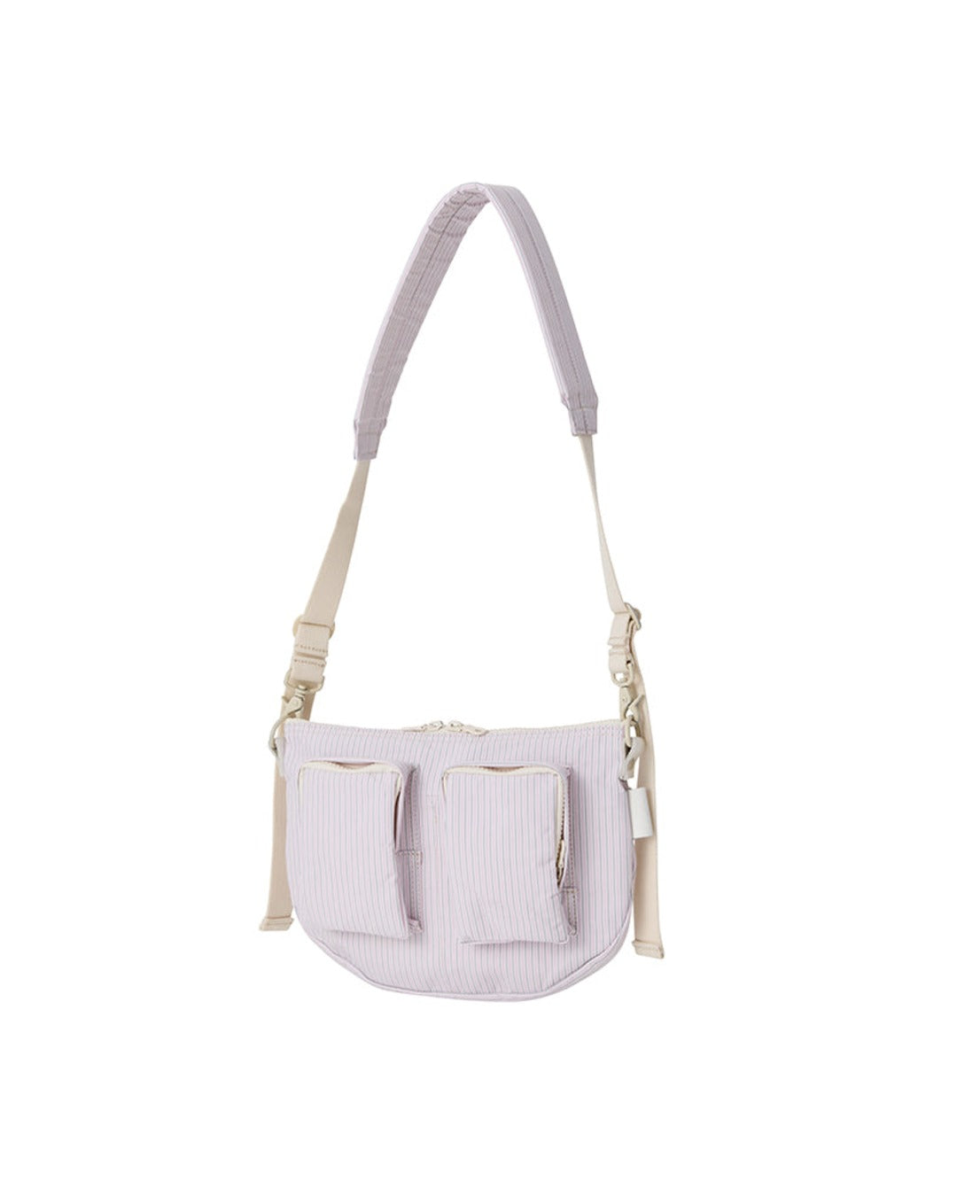 Amiacalva - Cotton Polyester Bodybag S Bag - Pink Striped