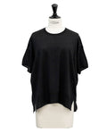 Ct Plage - Half-Sleeved Round Neck Sweater - Black