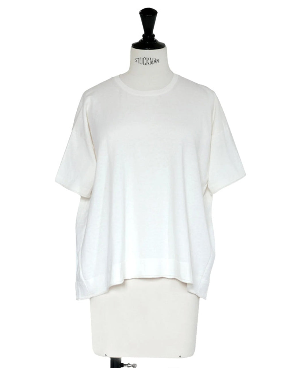 Ct Plage - Round Neck Sweater with Mid-Long Sleeves - White