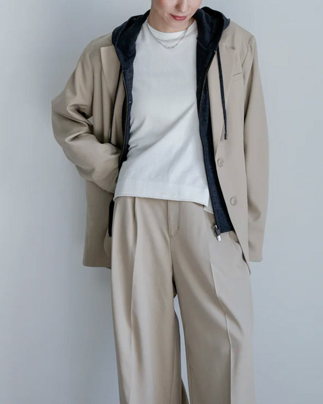 Ct Plage - Round Neck Sweater with Mid-Long Sleeves - White