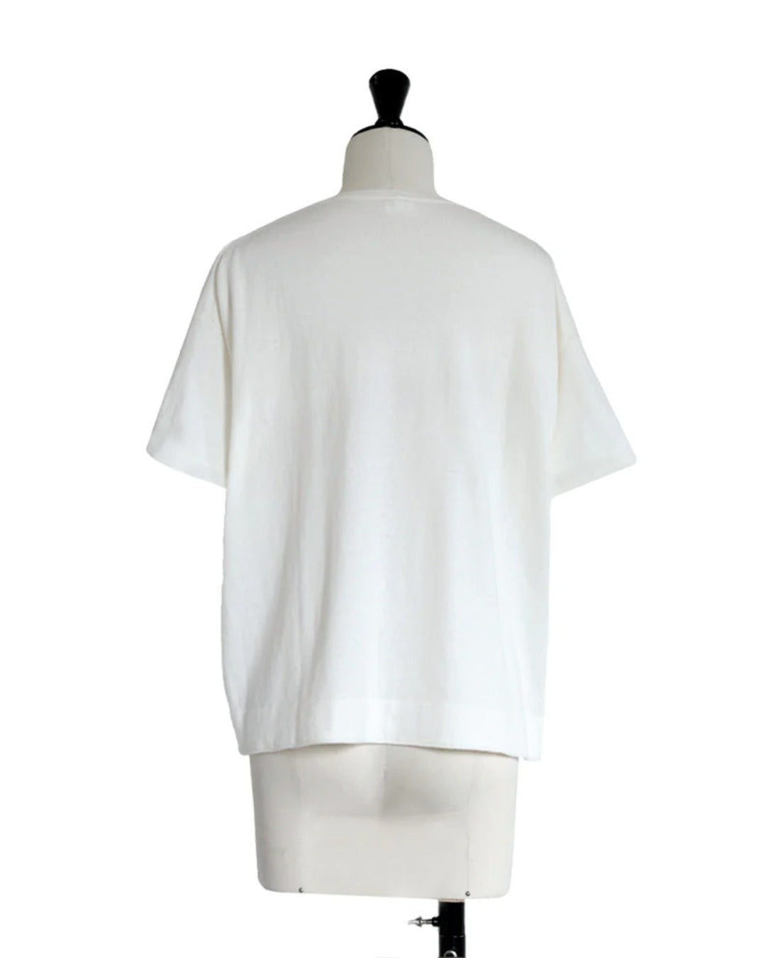Ct Plage - Round Neck Sweater with Mid-Long Sleeves - White