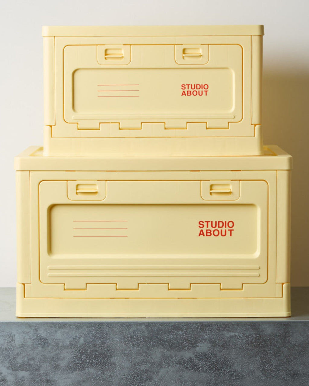 Studio About - Boite De Rangement - Jaune Clair