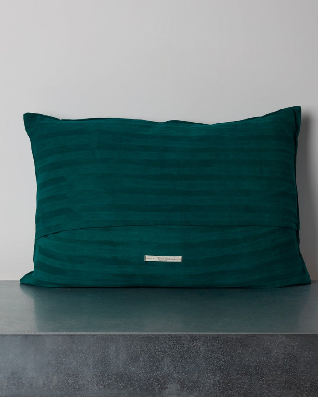 Tensira - Coussin En Coton - Rayures Vertes