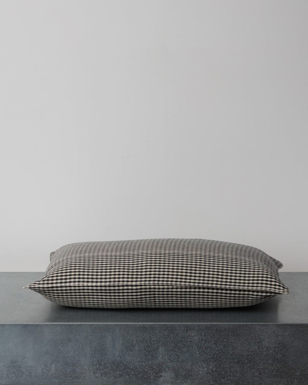 Tensira - Coussin En Coton - Vichy Noir & Blanc