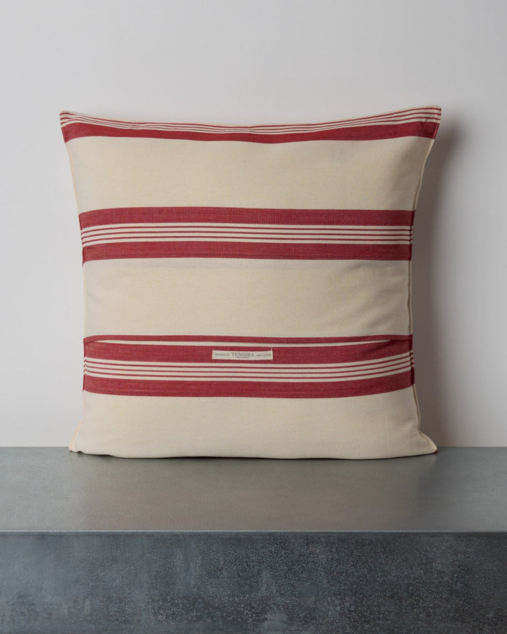 Tensira - Cotton Pillow - Red Stripes