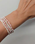 Nina Janvier - Mini Soga Bracelet - Candy Pink Silver