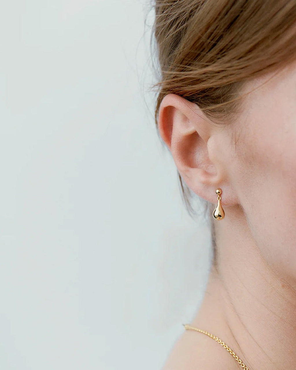 Ragbag - Small Datura Earrings - Gold