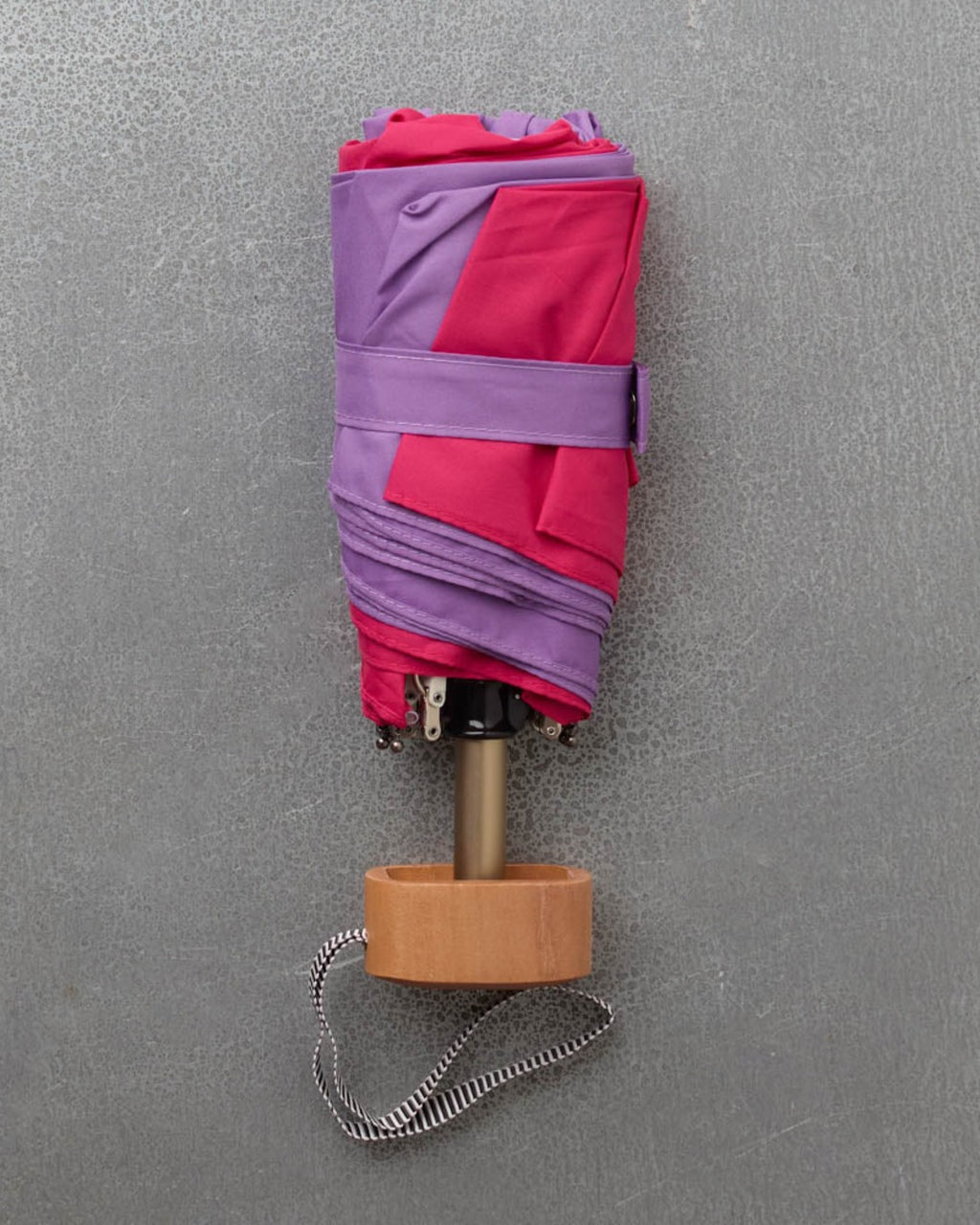 Anatole - Small wooden umbrella - Lilac & Pink