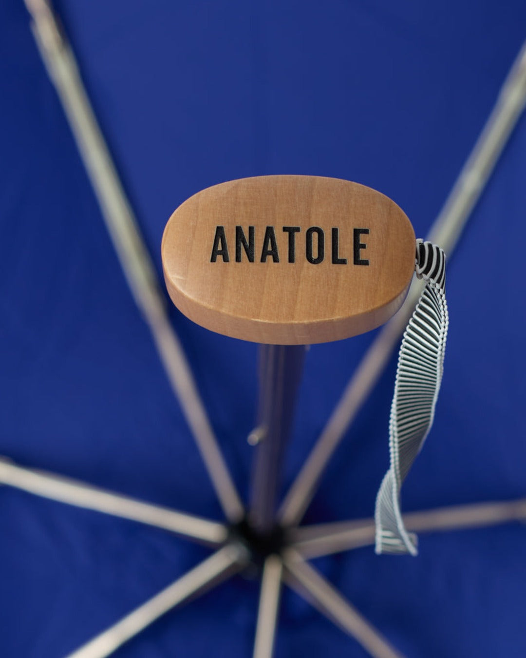 Anatole - Small wooden umbrella - Royal blue