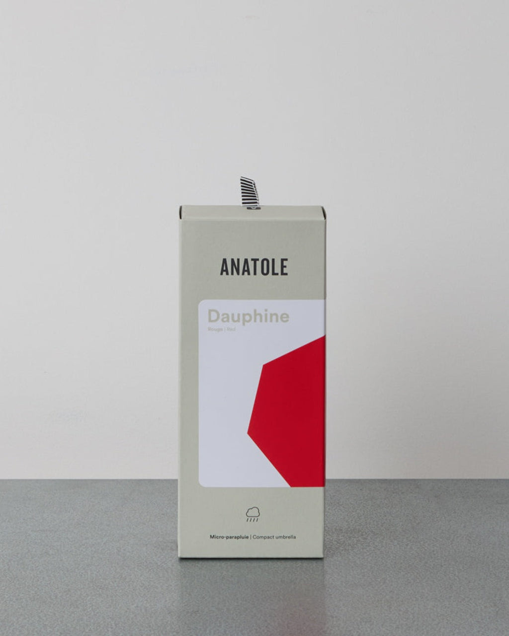 Anatole - Petit Parapluie Bois - Rouge Piment
