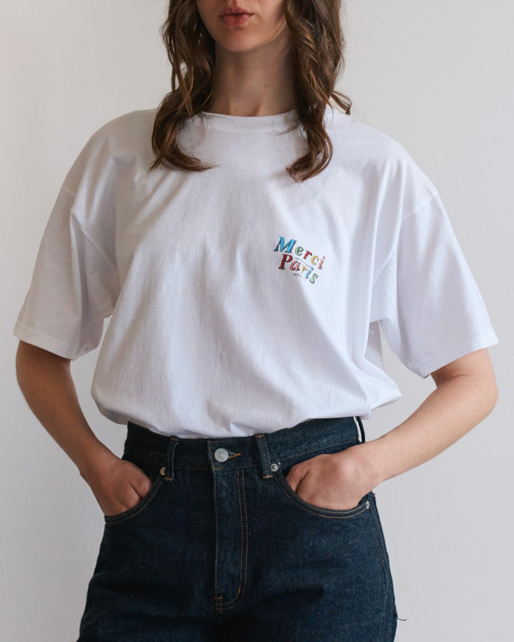 Merci - T-Shirt Mc Aime - Blanc
