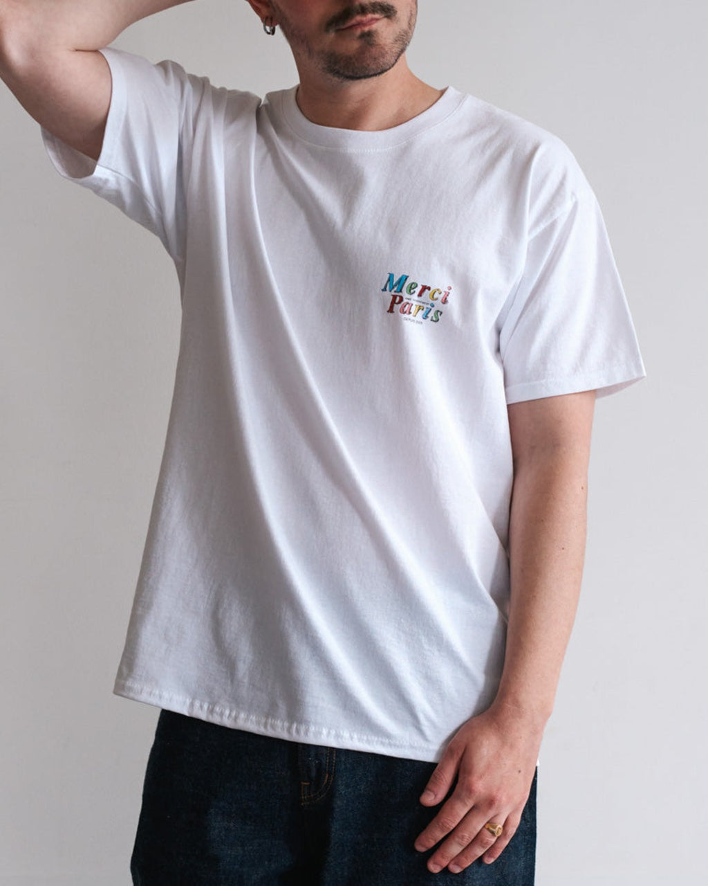 Merci - T-Shirt Mc Aime - Blanc