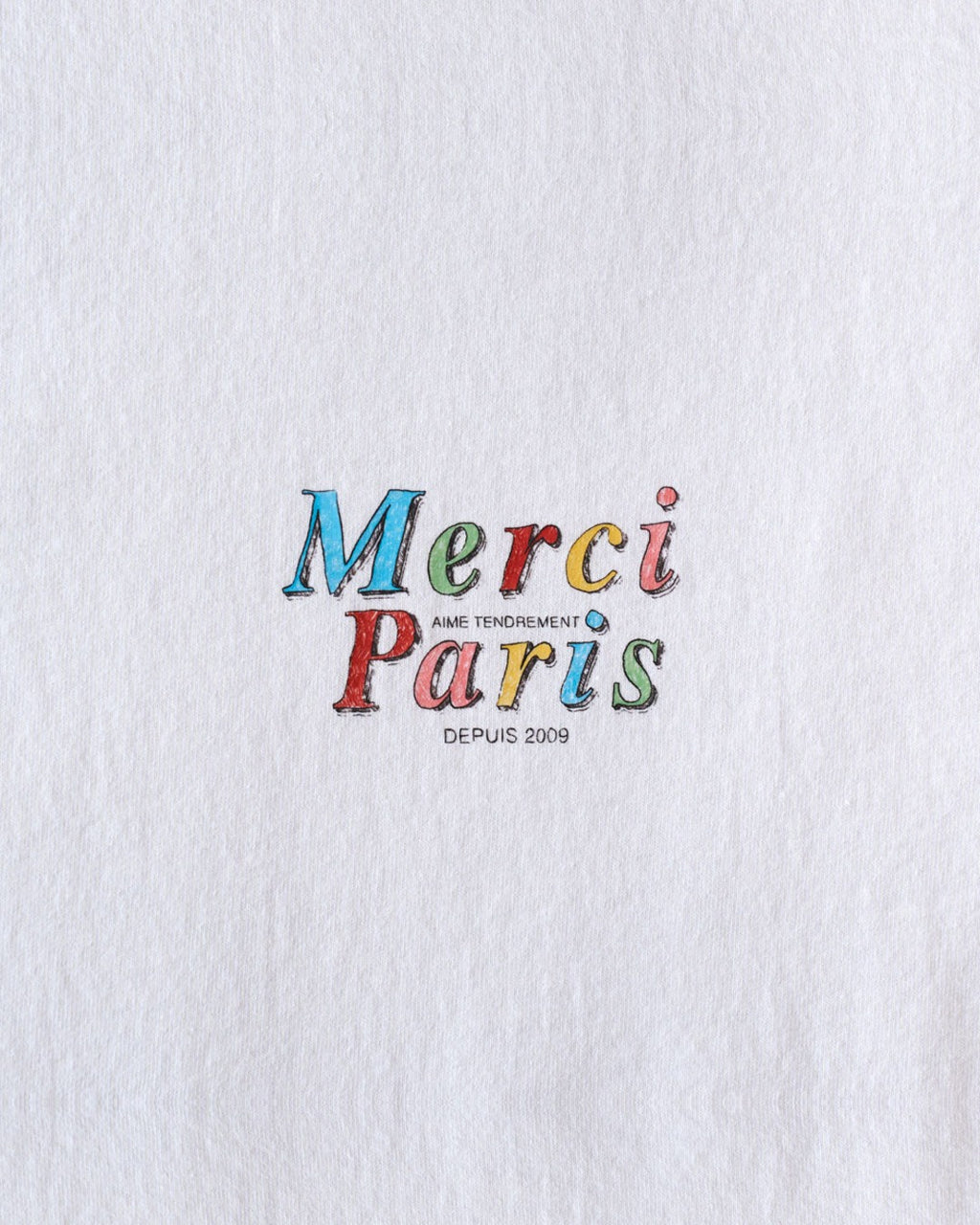 Merci - T-Shirt Mc Aime - Blanc